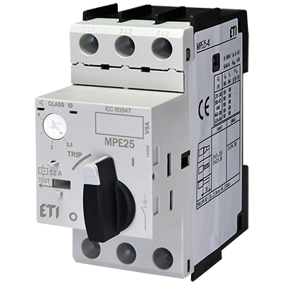 Motor protective circuit breaker and accessories