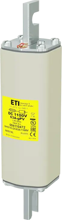 Image of NHS1XL gPV 63A/1100V DC UL