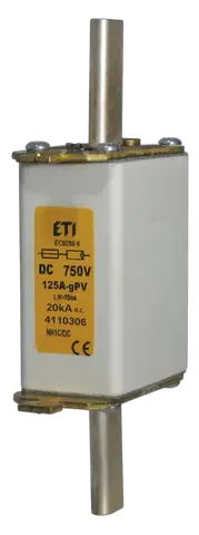 NH1C gR 125A/750V DC